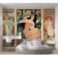 thumbnail image 3 of Tiptophomedecor Abstract Wallpaper Wall Mural - Alphonse Mucha. Women's, 3 of 7