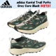 thumbnail image 2 of Size 8 - adidas Kantai Trail Putty Grey Collegiate Green, 2 of 6