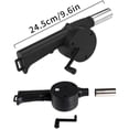 thumbnail image 2 of Mini Air Blower Manual Hand Crank Bellows Portable Mini Air Blower 25cm Manual Hand Crank Bellows For Barbecue Fire Air Blower For Outdoor Kitchen Picnic Camping, 2 of 7