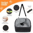 thumbnail image 4 of Asiento de coche NEEZUKAR para perros pequeños de hasta 30 libras, lavable, 4 of 6