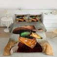 thumbnail image 2 of jejeloiu Rustic Mallard Duck Full Size Comforter Sets,Wild Animal Bedding Comforter Set,Gray Orange Green Bedding Sets For Kids,Breathable Home Decor Reversible,3pcs, 2 of 8