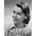 thumbnail image 2 of Portrait of a young woman smiling Poster Print (18 x 24), 2 of 4