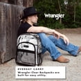 thumbnail image 4 of Wrangler Clear Waterproof Backpack, Durable Plastic Book Bag, Casual, Student, Clear Black, 4 of 6