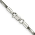thumbnail image 3 of Sterling Silver 2.4mm Corona Chain (20 X 2.4) Made In India qfc63-20, 3 of 5