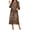 Leopard, variant on KISSGAL Women Zipper Front Robes 3/4 Sleeve Housecoat Full Length Loungewear Dress with Pocket Long Nightgown Sleepwear Bathrobes
