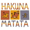 thumbnail image 2 of Boy's Lion King Hakuna Matata Boxes Graphic Tee White Small, 2 of 4