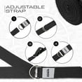 thumbnail image 4 of RDX 8ft Yoga Strap with D-Ring Buckle, Durable Polyester Cotton Adjustable Belts for Stretching, B, 4 of 8
