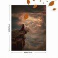 thumbnail image 3 of Couple Embrace Romantic Seascape Canvas Print Hotel Wall Art, 3 of 8