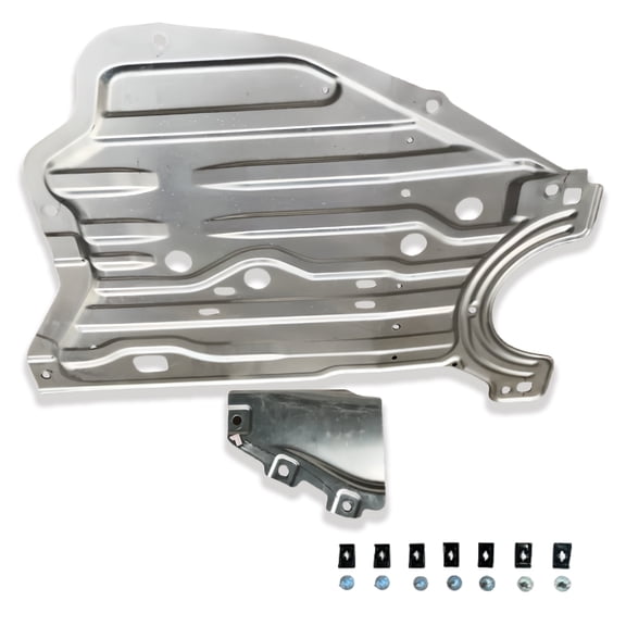 Front Engine Splash Shield Under Cover, Fit For Honda Accord 2018-2020, OEM: 74116TVAA00, Lower Engine Splash Shield-Black