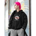 thumbnail image 2 of Abstract World Rave Style Hoodie Women -Image by Shutterstock, Female 3X-Large, 2 of 4