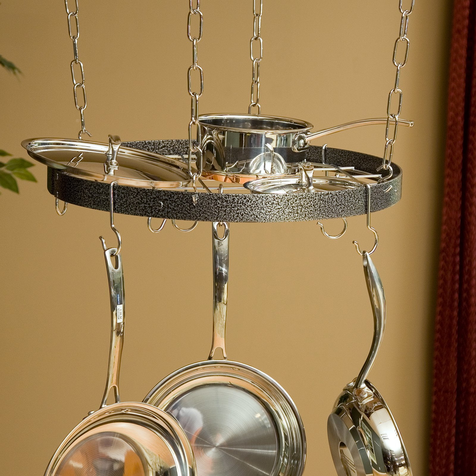 The Gourmet Round Pot Rack with Grid - Walmart.com