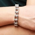 thumbnail image 3 of GKNET Punk Stainless Steel Bracelet Men Biker Bicycle Motorcycle Chain Bracelet D_tu, 3 of 9
