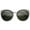 Matte Black-Gunmetal / Green, variant on sunglassLA Female Elegant Round High Pointed Metal Corner Cat Eye Sunglasses 54mm (Shiny Black-Gold / Lavender) - 54mm