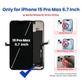 thumbnail image 3 of iPhone 15 Pro Max 6.7-inch Screen Replacement Part — LCD Retina FHD Display & COF Touch Digitizer, 3 of 7