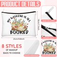 thumbnail image 2 of Set de 8 bolsas de maquillaje Cosblank Book Club Gifts para mujer, 2 of 7