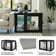 thumbnail image 6 of PETMAKER Furniture-Style 2-Door Pet Kennel & Crate for Dogs with Cushion, 6 of 7
