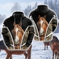thumbnail image 4 of Sudadera con capucha para amantes de los caballos para hombre, ropa informal con gráficos de granja, jerséis con cara de caballo, chándal ecuestre, top informal Y2k para niño, 4 of 5