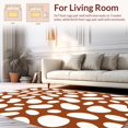 thumbnail image 2 of ODIKA 5' x 7' Machine Washable Non-Slip Area Rug, Abstract Bean High Traffic Rug, Brown, 311664, 2 of 7