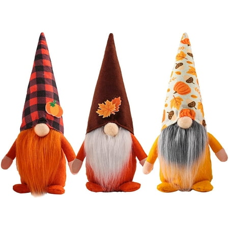 Harvest Thanksgiving Decorations Gnomes Plush Elf Dwarf Doll Figurine ...