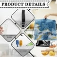 thumbnail image 7 of ZIATUBLES Kitchen Mixer Cover Lightweight Dust Proof Cover Compatible with 6-8 Quart Stand Mixers Multi-Functional Appliance Decor Accessories Easy to Clean, Sea Turtle White Blue Yellow Marble, 7 of 7