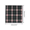 thumbnail image 2 of INSPIRE CHIC Men's Checkered Pocket Squares Cotton Traditional Handkerchiefs Solid Plaid for Business Formal Meeting Pink One Size, 2 of 5