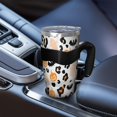 thumbnail image 5 of 40oz Tumbler,Halloween Leopard Print Ghosts Bats and Pumpkins Insulated Tumblers with Removable Handle,Stainless Steel Double Vacuum Coffee Tumbler Cup with Straw for Home,Office,Travel,Party, 5 of 5