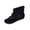 Black, variant on Women's High Top Flat Sandals Oversized Back Zipper Open Toe Thong Gladiator Sandals Casual Buckle Boots for Women