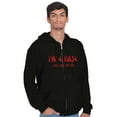 thumbnail image 3 of Im a Ninja You Cant See Me Fighter Zip Hoodie Sweatshirt Men Brisco Brands S, 3 of 5