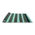 thumbnail image 2 of Ahgly Company Indoor Round Oriental Light Blue Traditional Area Rugs, 4' Round, 2 of 4