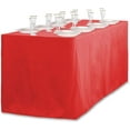 thumbnail image 3 of LinenTablecloth 6 ft. Fitted Polyester Tablecloth Red, 3 of 4