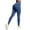 Navy, variant on Maoxin Leggings for Women's Peach Seamless Solid Color Waist Hip Lift High Waist Yoga Wear Sports Running Fitness Yoga Pants Leggings for Women Tummy Control Navy XS