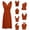 Brick Red, variant on Womens Party Dresses Sleeveless Multiway Tie Mini Dresses For Women Flirty A Line Club Dresses Summer Night Out Evening Dresses Navy