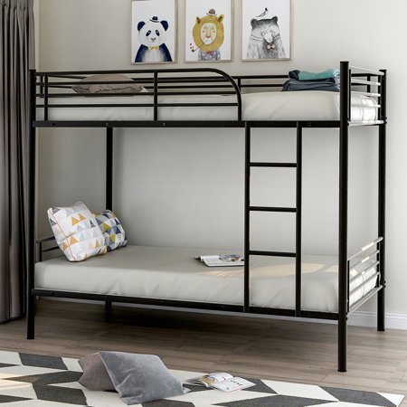 Merax Twin Over Twin Metal Bunk Bed Multiple Colors Walmart Com