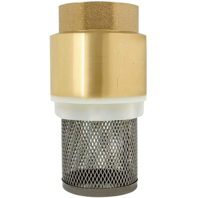 Válvula de pie con colador Válvula de retención con filtro para manguera de succión Bomba de mango Bomba de jardín (1-1/2 pulgadas) TUNC Sencillez