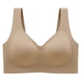 thumbnail image 1 of Plebaso Women's Wireless T Shirt Bras Seamless Full Coverage Bralettes Ladies Wide Strap Everyday Bras, 1 of 7