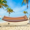 thumbnail image 6 of YYAo Patio Hammock Foldable Swing Chair Bed with Detachable Pillow-Brown, 6 of 11