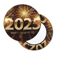 thumbnail image 2 of Lsque Happy New Year 2025 B Pattern Round Bar chair cushion covers Velvet Fabric Premium Comfort Protects from Scratches and Stains for 14-17 Inch Chair-12 inch, 2 of 7