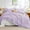Lavender, variant on Sasttie White Comforters Queen Size, 3 Pieces Ruffle Seersucker Queen Comforter Set for All Season, Lightweight Soft Shabby Chic Bedding Sets for Women(1 Comforter, 2 Pillowshams)