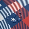 thumbnail image 6 of 4th of July Tablecloth Rectangle Patriotic Memorial Day Red Blue Buffalo Plaid Stars Table Cloth - 60 x 84 Oblong Polyester Independence Day Table Cover Washable Waterproof for Party Picnic Dinner, 6 of 8