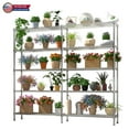thumbnail image 2 of IVV NSF-Certified 57.8" Wide Wire Shelving Unit, 5-Tier Adjustable Heavy Duty Metal Storage Rack, 1500 lbs Capacity Shelves for Garage, Pantry, Kitchen, Restaurant (Chrome), 2 of 8