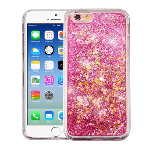 For Iphone 6s 6 Liquid Quicksand Glitter Bling Hybrid Protector Phone Cover Case Stars Pink Walmart Com For Iphone 6s 6 Liquid Quicksand Glitter Bling Hybrid Protector Phone Cover Case Stars Pink Walmart Com