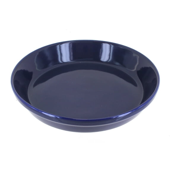 Blue Rose Polish Pottery Cobalt Pie Plate