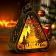 thumbnail image 1 of Adornos navideños vintage, luz nocturna, regalo luminoso, adornos de escritorio para ventana, accesorios de arreglo, lámparas de viento., 1 of 6