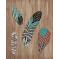thumbnail image 2 of Vess, June Erica 15x18 White Modern Wood Framed Museum Art Print Titled - Driftwood Feathers II, 2 of 4