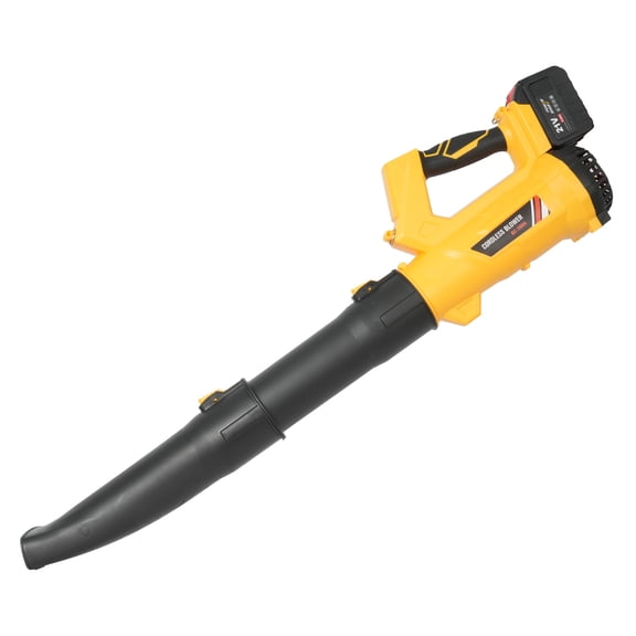 Leaf Blower, 680CFM 280MPH 21V Leaf Blower Cordless with 2X6.0Ah Battery & Charger, Electric Leaf Blower for Lawn Care, Battery Powered Leaf Blower for Snow Blowing & Yard Patio Garden Cleaning