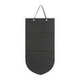 thumbnail image 1 of Organizador de broches colgantes, exhibidor de aretes, collares, almacenamiento de joyas montado en la pared Negro, 1 of 8