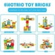 thumbnail image 5 of Juego de bloques de construcción de engranajes para niños, 81 piezas, bloques de aprendizaje, engranajes giratorios motorizados, juguete de construcción, regalo para niños, 5 of 7