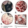 thumbnail image 3 of Designart "Pink Black Garden Dahlia Palette Vibrant Contrasts" Floral Metal Wall Decor Set, 3 of 5
