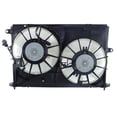 thumbnail image 2 of For Toyota Corolla/Matrix 2009 10 11 12 2013 Radiator And Condenser Fan | Dual Fan | For Models With 2.4L L4 | Includes Motor Blades And Shroud | Replacement For TO3115157 | 163610H250, 163610H260, 2 of 6