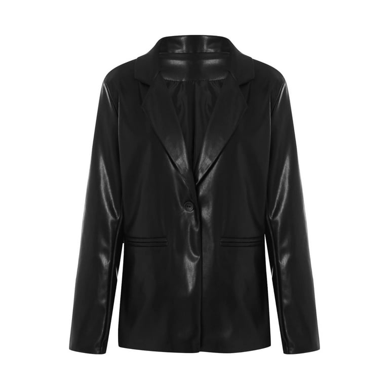 Walmart faux top leather jacket